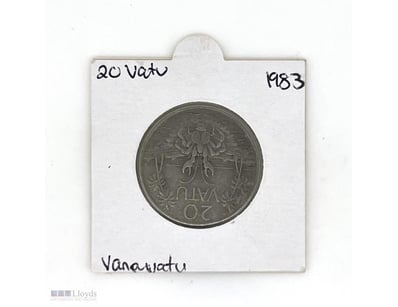 1 X 1983 20 VATU, VANUATU CURRENCY.      

Obverse...