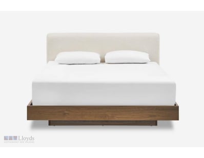 Joseph Queen Size Bed with Loop Boucle Snow Colour...
