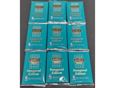 SET OF 9 NBA TRADING CARDS, SKYBOX SERIES 2, 1990-...