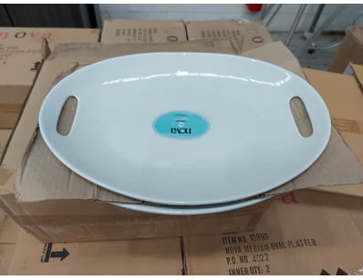 BOX LOT- QTY x4 Nova Homewares Medium Oval Platter...