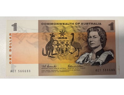 COMMONWEALTH OF AUSTRALIA ONE DOLLAR NOTE

R71 (...