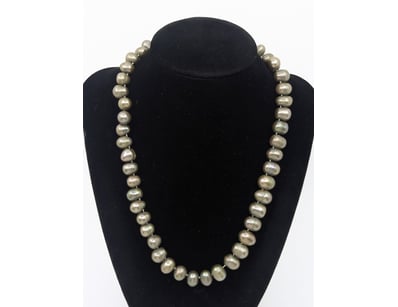 PEARL STRAND WITH SILVER TONED FLOWER CLASP


5...