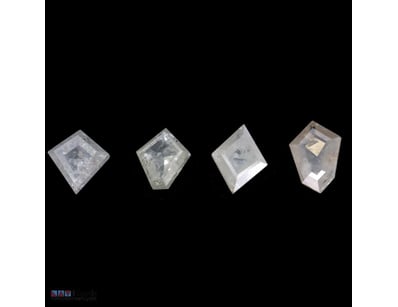2.51CT TDW X 4, NATURAL FANCY GREY/BROWN DIAMONDS ...