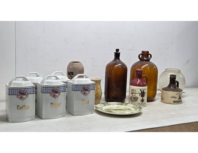 Homewares, ceramic kitchen canisters, VC Commemora...