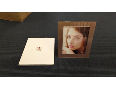 6x Pink Glass Picture Frames

