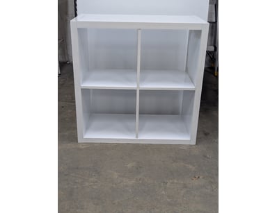 4 cube storage unit, white, timber

Dimensions: ...