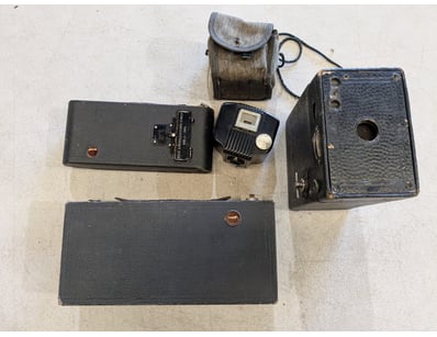 COLLECTION OF VARIOUS CAMERAS

Features Two Blac...