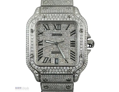 CARTIER SANTOS DE CARTIER LARGE 39.8MM STAINLESS S...