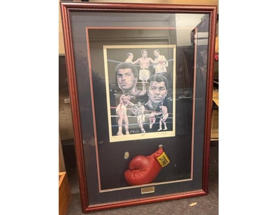 MUHAMMAD ALI "THE GREATEST" FRAMED COMMEMORATIVE P...