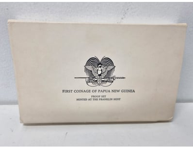 FIRST COINAGE OF PAPUA NEW GUINEA PROOF SET 1975 -...