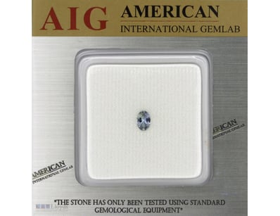 0.56CT CERTIFIED, NATURAL TANZANITE     

Oval Fac...