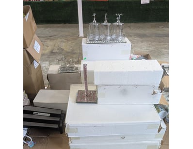 Assorted Homeware items - includes Elegant crystal...