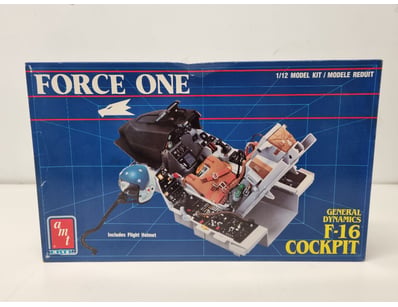 AMT FORCE ONE GENERAL DYNAMICS F-16 COCKPIT 1/12 S...
