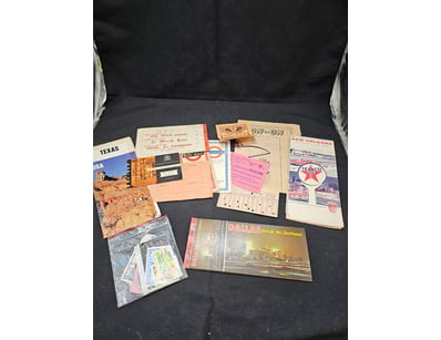 COLLECTION OF FARE TICKETS, STAMPS, BROCHURES, AND...