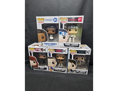 FUNKO POP TELEVISION COLLECTION - 5 BOXED VINYL FI...