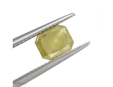 1.11CT NATURAL FANCY YELLOW  DIAMOND, EMERALD CUT ...