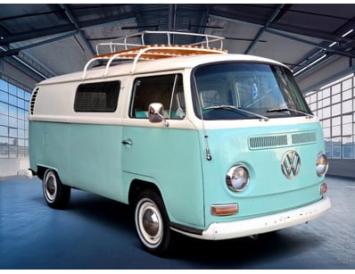 <b>1968 Volkswagen Kombi Transporter- Blue & White...