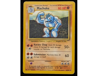 MACHOKE POKÉMON TRADING CARD - BASE SET #34/102
...