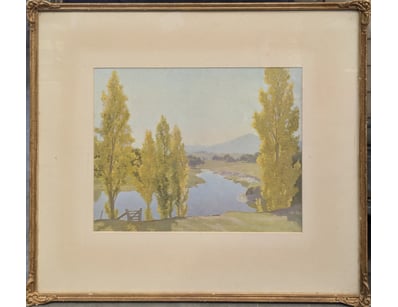 UNKNOWN ARTIST, ORIGINAL WATERCOLOUR ON BOARD

I...