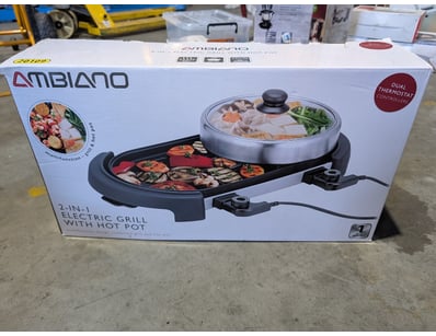 Ambiano 2-in-1 Electric Grill with Hot Pot

Note: ...