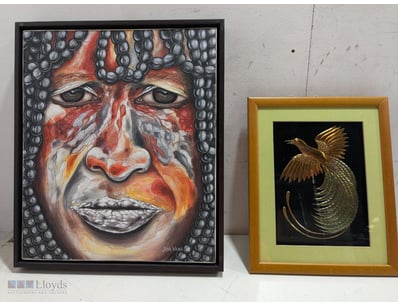 JANE WENA ORIGINAL ARTWORK - INDIGENOUS FACE PORTR...