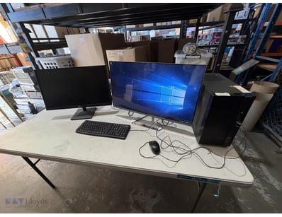 Desktop Computer with LG and ViewSonic Display Mon...
