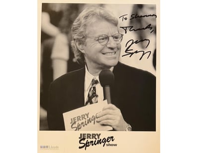 JERRY SPRINGER SIGNED PHOTO

Jerry Springer (D 202...