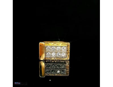 18CT YELLOW & WHITE GOLD, 0.50CT DIAMOND RING 

To...