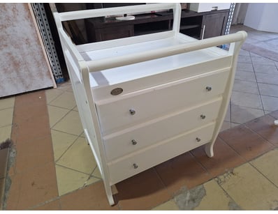 Baby Changing Table With Drawers, Timber Style, Wh...