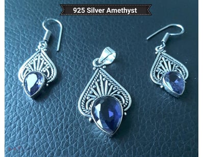 925 SILVER ETHNIC STYLE HAND MADE PENDANT WITH EAR...