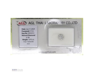 1.870CT CERTIFIED, NATURAL DIAMOND     

Round Bri...