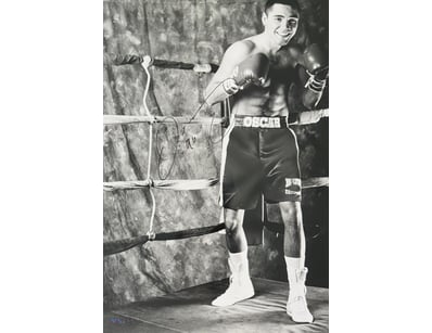 OSCAR DE LA HOYA SIGNED BOXING PHOTO 

Oscar De La...