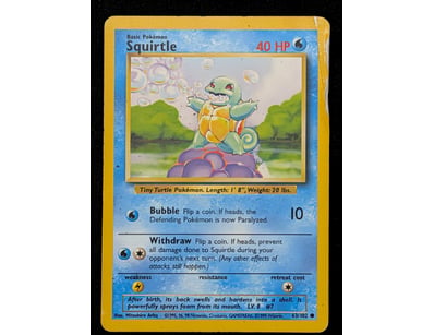 SQUIRTLE POKÉMON TRADING CARD - BASE SET #63/102
...