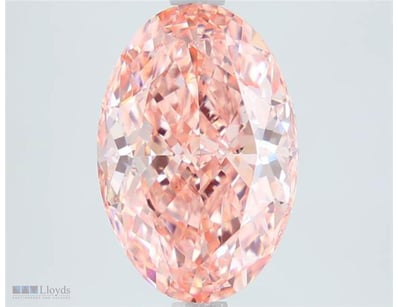 1.77 CARAT OVAL CUT DIAMOND FANCY VIVID PINK /VS1 ...