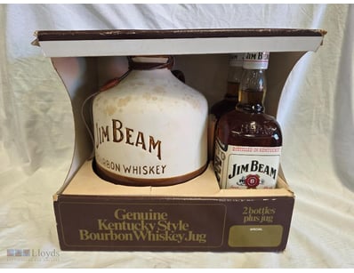 Vintage Jim Beam Kentucky Bourbon Whiskey gift set...