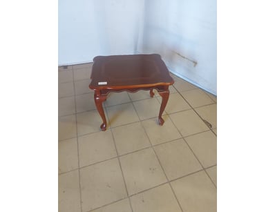 Timber side table, curved legs.

Dimensions: 54cm ...