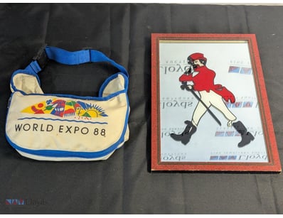 WORLD EXPO 88 BRISBANE INTERCHANGEABLE BAG AND DEC...