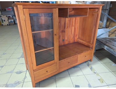 Entertainment Unit, Timber Style, Brown Finish 

D...