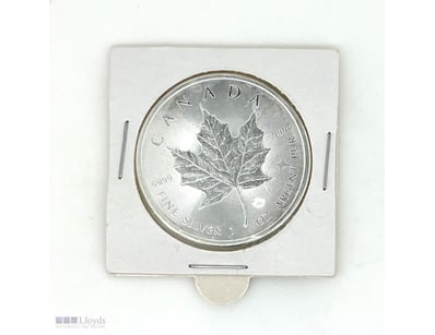 1 X 2016 1 TROY OUNCE CANADIAN SILVER MAPLE LEAF C...