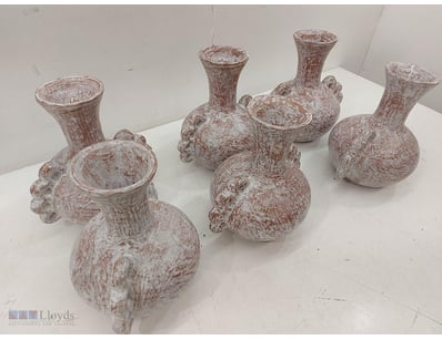 Exceptional collection of six decorative ceramic P...
