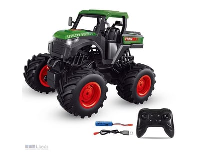 Rc Monster Tractor 1/16 Farmer All-Terrain Vehicle...
