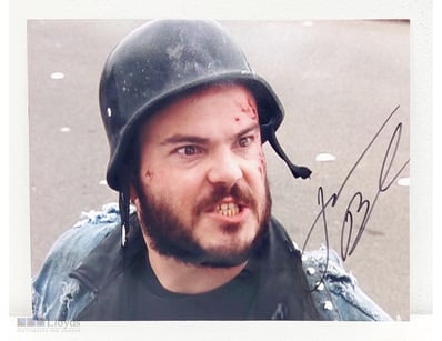 JACK BLACK HAND SIGNED 2004 ANCHORMAN MOVIE PHOTOG...