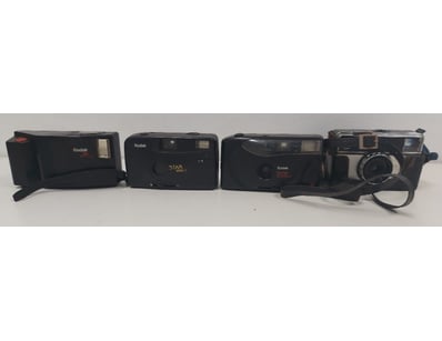 COLLECTION OF VINTAGE KODAK COMPACT CAMERAS AND IN...