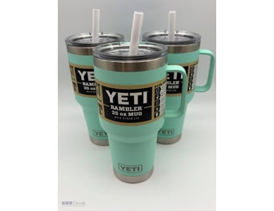 Yeti Triple Pack In Seafoam 3X Rambler 35Oz - New.