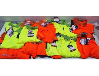 Bulk lot of Portwest hi-visibility workwear, short...
