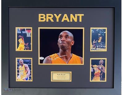 KOBE BRYANT PERSOANLLY SIGNED 10" X 8" PHOTOGRAPH ...
