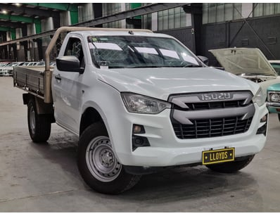 <b>2021 Isuzu D-Max Single Cab Chassis - White - 2...