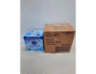 Curash simply water baby Wipes and Tena proskin pl...