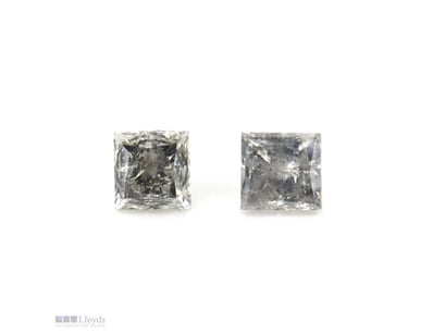 1.50CT TDW X 2, NATURAL DIAMONDS     

Princess Cu...