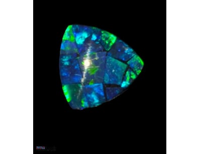 .8 CARATS COOBER PEDY MOSAIC TRIPLET OPAL TRILLION...